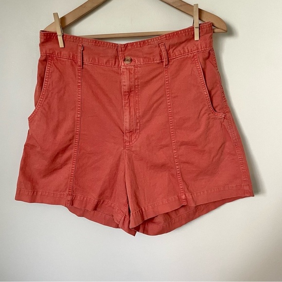 Gap Ultra High Rise Hemp and Cotton Shorts Pink Size 12 Tall - Picture 1 of 6